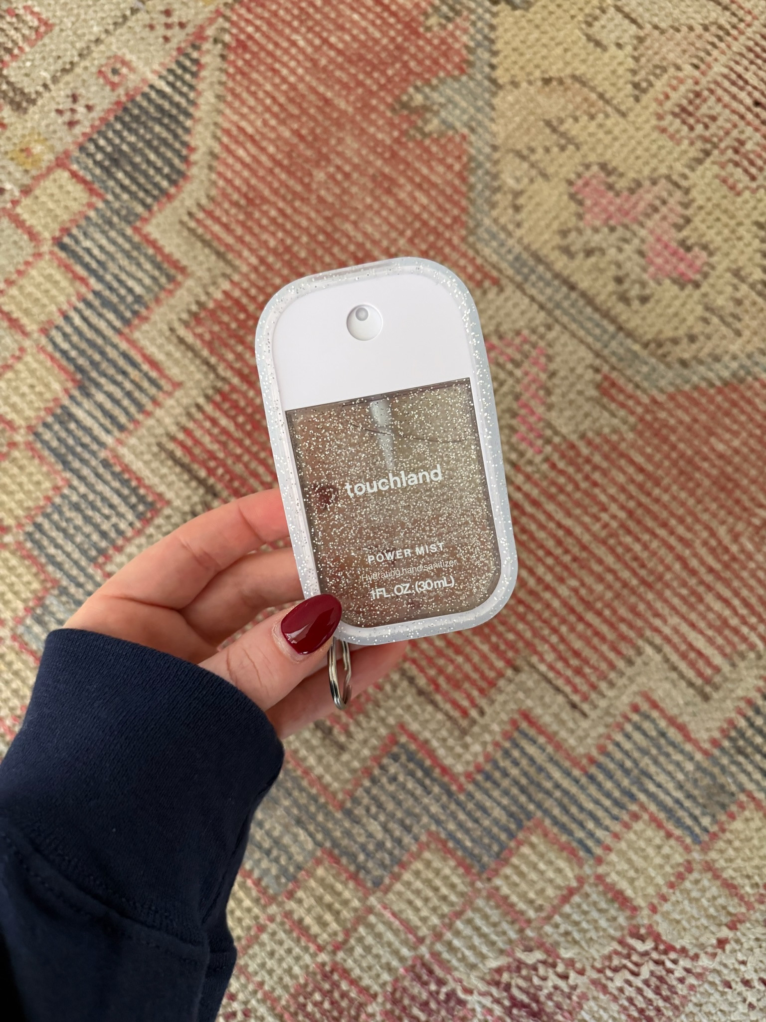 touchland hand sanitizer is the perfect mix of preppy & practical - lots of scents, this one includes the silicone keychain holder too. 

#LTKValentine #LTKselfcare #LTKgrwm