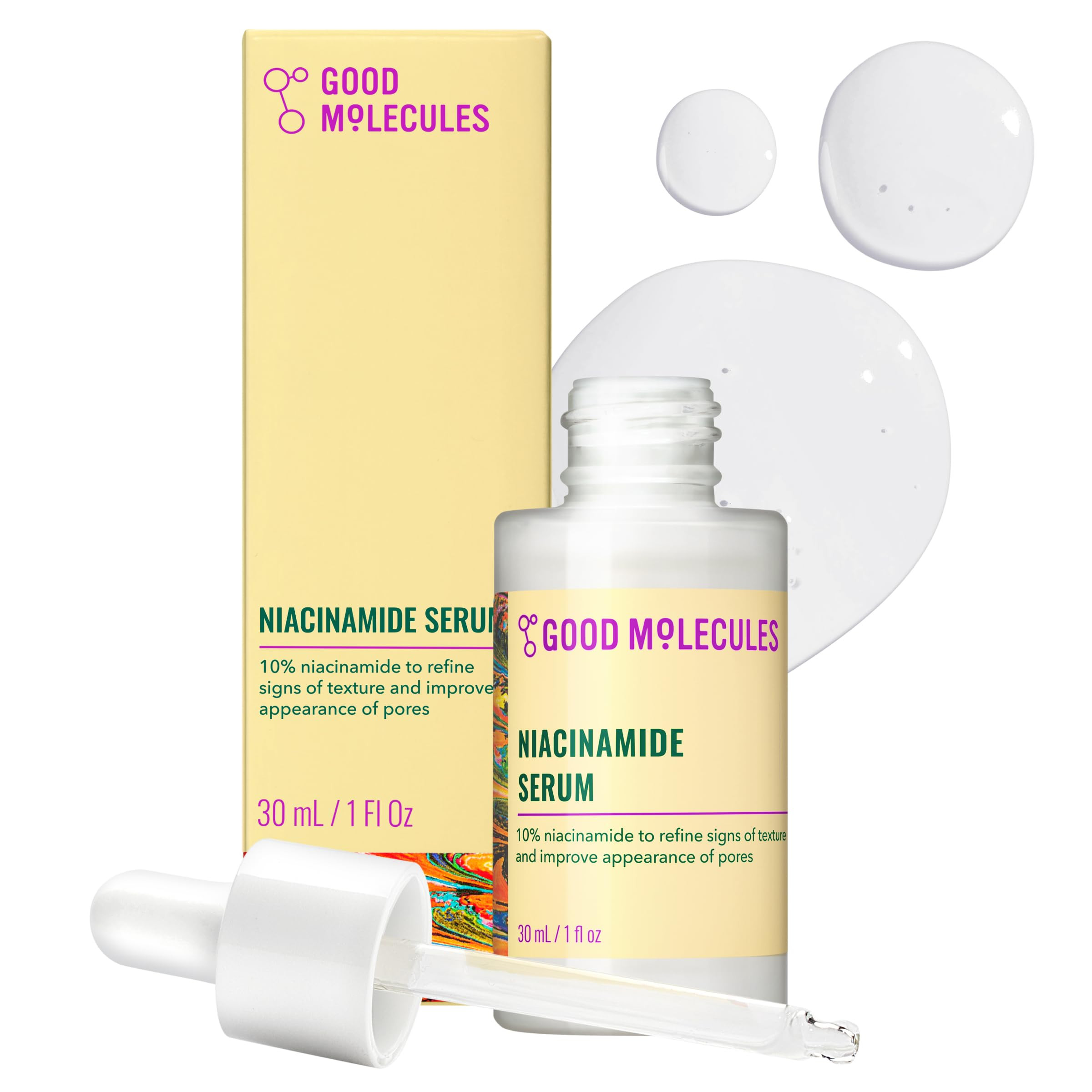 Good Molecules Niacinamide Serum - 10% Niacinamide to Target Blemishes, Nourishment, and Skin Ton... | Amazon (US)