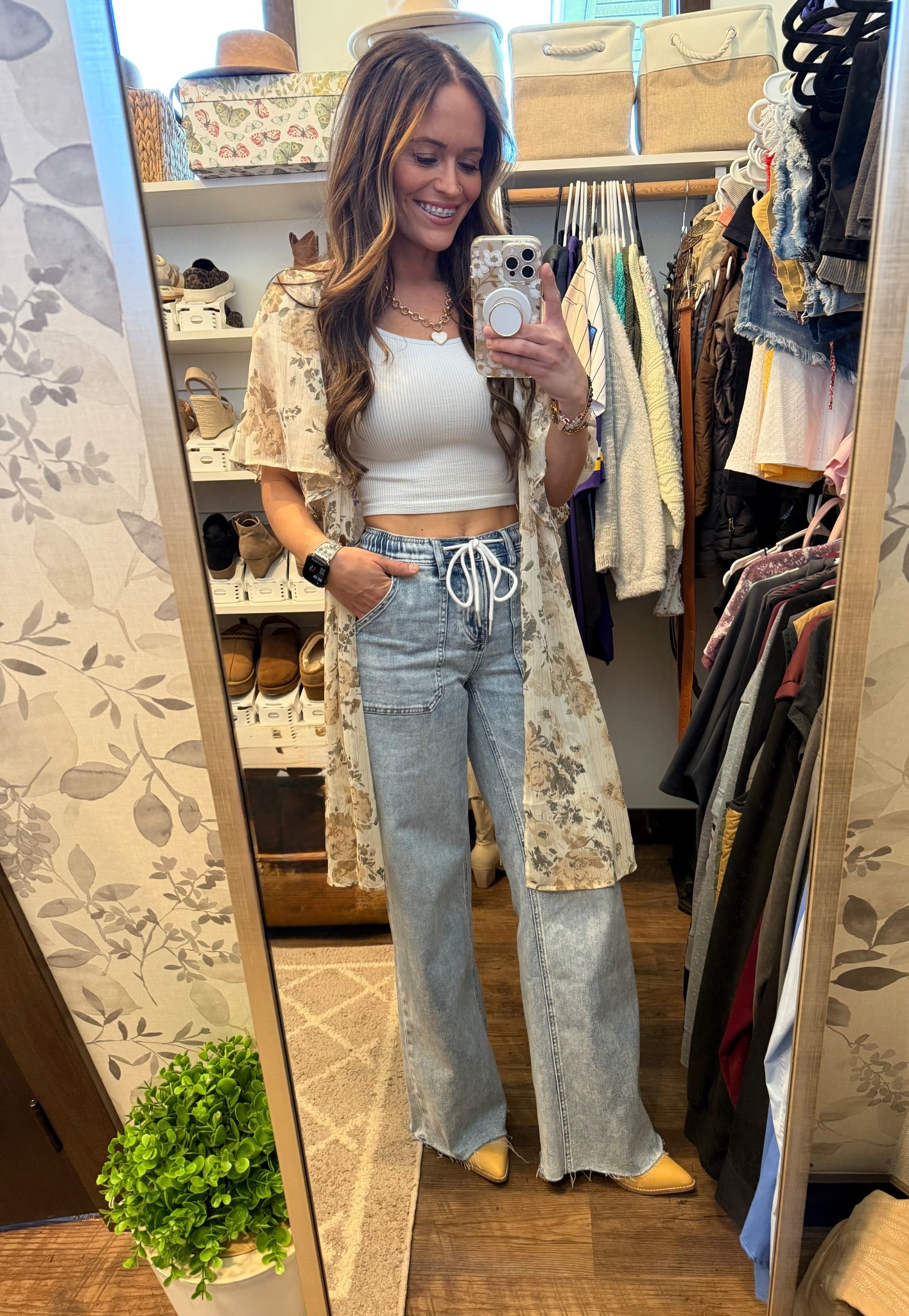 This fun and flowy outfit was the perfect thing to wear on a boutique/pop up vendor day with my girlfriend this past weekend.  Neutral but fun. My go to style. #walmartpartner #mauricesfinds #boutiqueshopping 

#LTKBeauty #LTKStyleTip