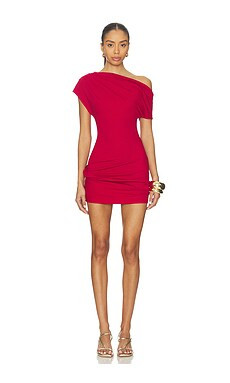 SNDYS Livaire Mini Dress in Deep Red from Revolve.com | Revolve Clothing (Global)