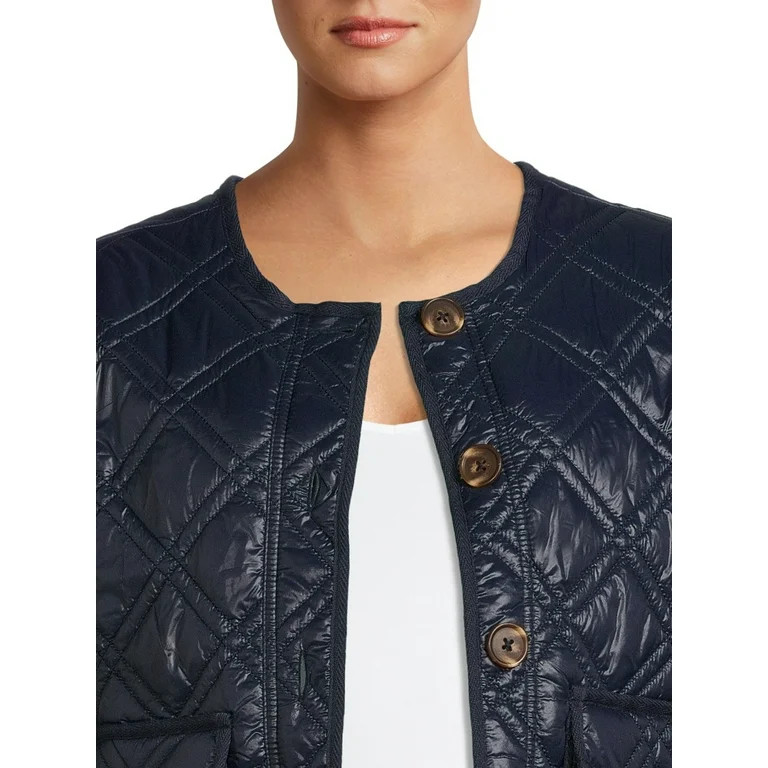 Time and Tru Women's Quilted Jacket | Walmart (US)