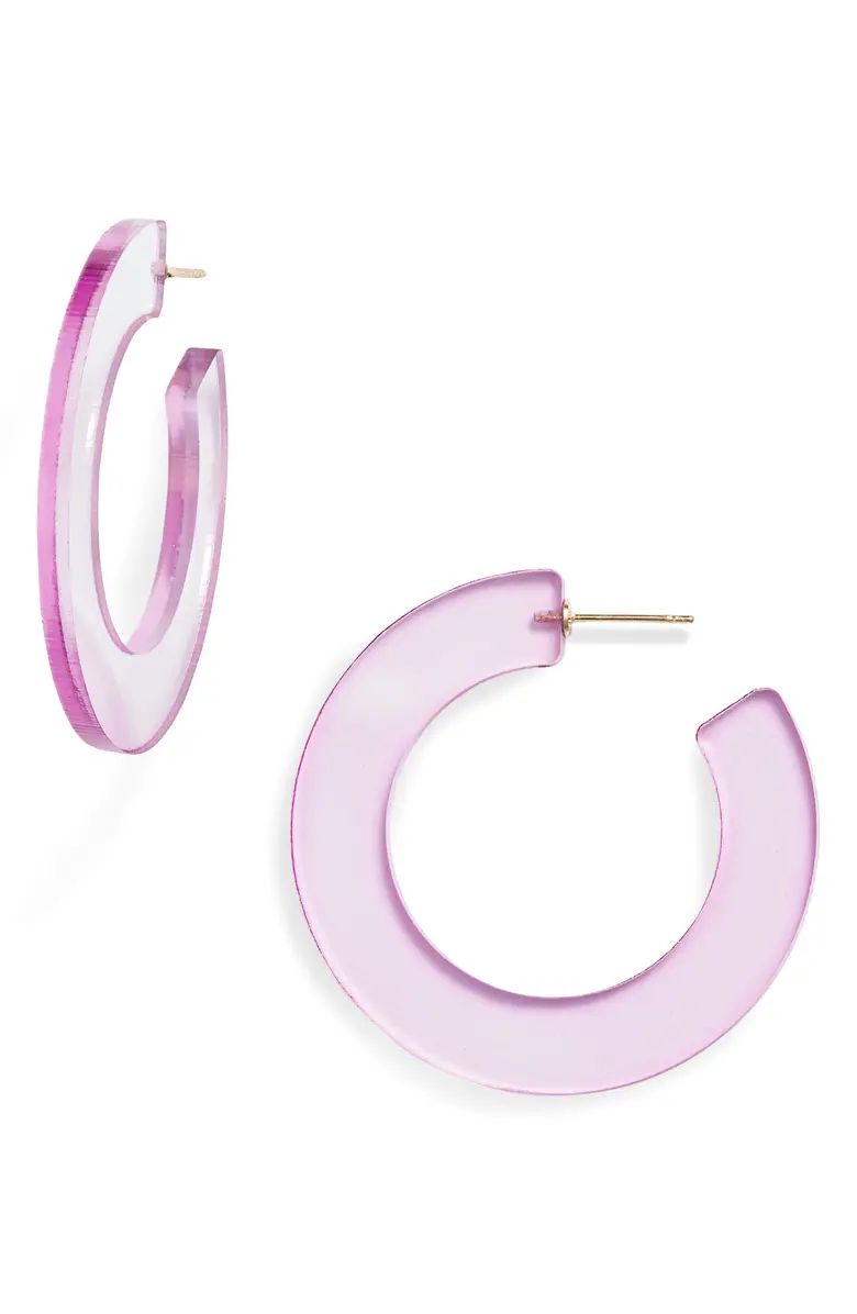 Acrylic Hoop Earrings | Nordstrom