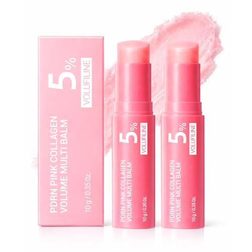 PDRN Pink Collagen Volume Multi Balm Stick - Collagen Wrinkle Stick Face & Body Balm for Under-Eyes, Neck, Forehead, Smile Lines, Lips | Plumping, Radiance, Line Care | Amazon (US)