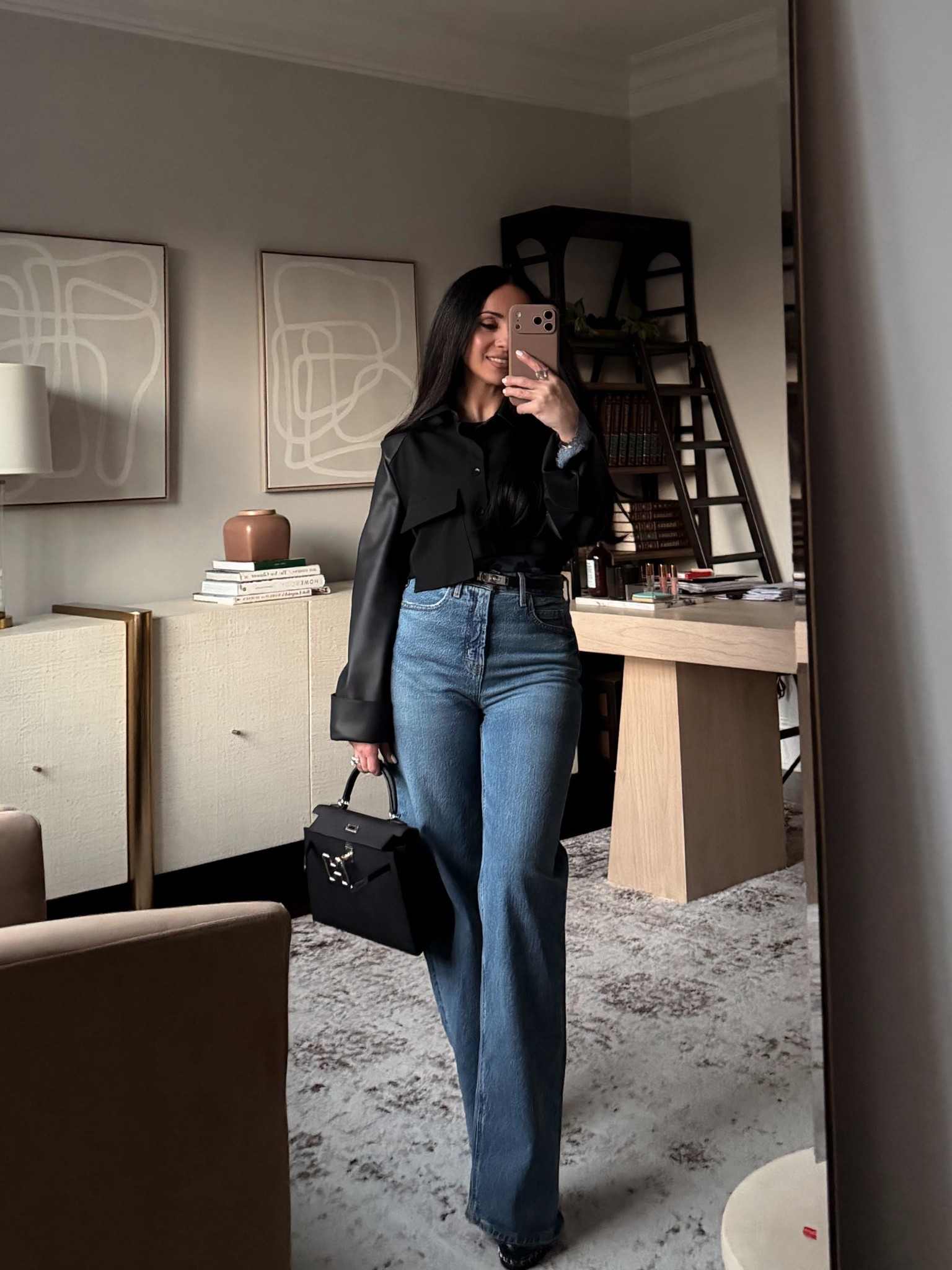 The top is from maniere de Voir paired with Levi’s jeans 

Jean size: 24 x 32 length 

#LTKPetite #LTKOver40