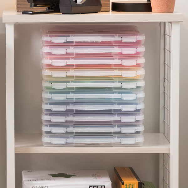 Iris Clear Shallow Document Case | The Container Store