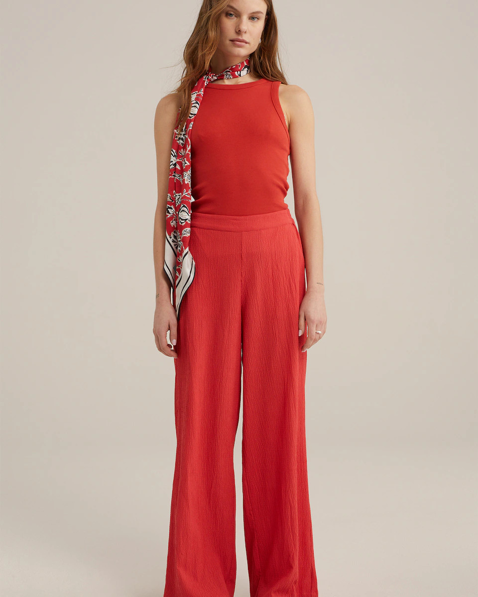 WE Fashion Flared Broek in Roestrood | ABOUT YOU | ABOUT YOU NL