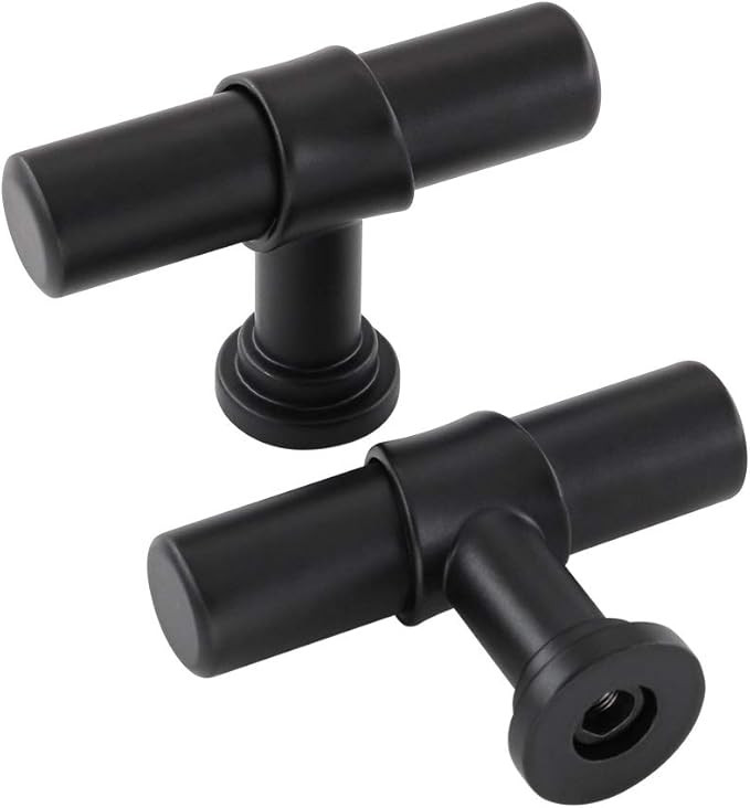 homdiy Black Cabinet Knobs Drawer Knobs - HDT18BK Cabinet Hardware 10Pack Single Hole Dresser Dra... | Amazon (US)