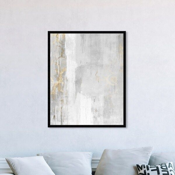 Oliver Gal 'Abstract Elegance' Abstract Framed Wall Art Prints Paint - White, Gray - 36 x 45 - Bl... | Bed Bath & Beyond