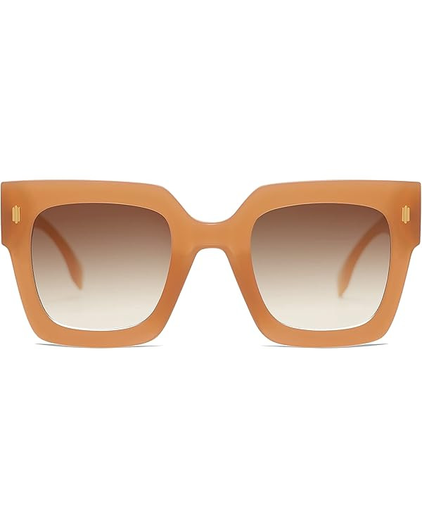 SOJOS Vintage Oversized Square Sunglasses for Women,Retro Womens Luxury Big Sun Glasses UV400 Pro... | Amazon (US)