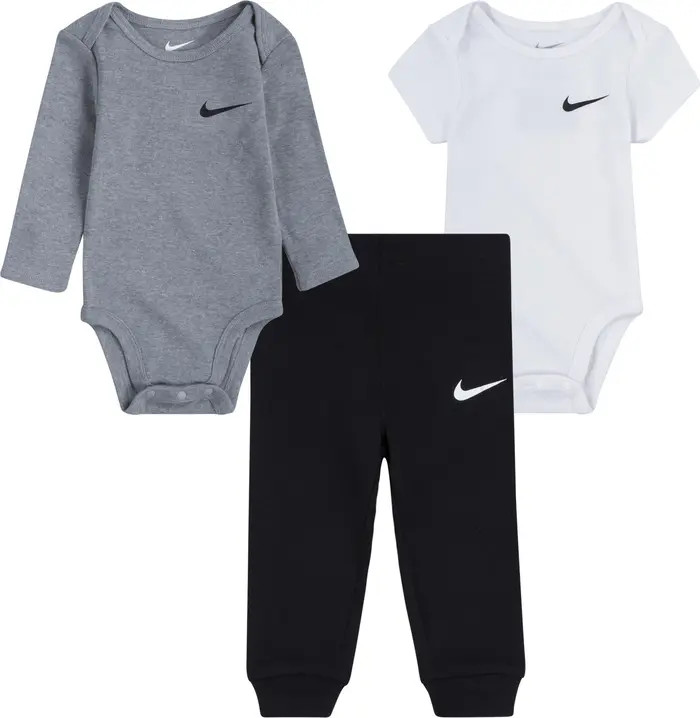 Solid 3-Piece Bodysuits & Joggers Set | Nordstrom