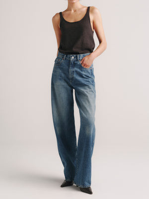 Taylor Relaxed Barrel Ultra High Rise 31" Jeans | Endless Sea | DL 1961 Women