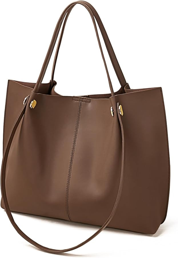 FOXLOVER Genuine Leather Shoulder Bags for Women Large Capacity Women's Tote Top-Handle Handbags ... | Amazon (US)