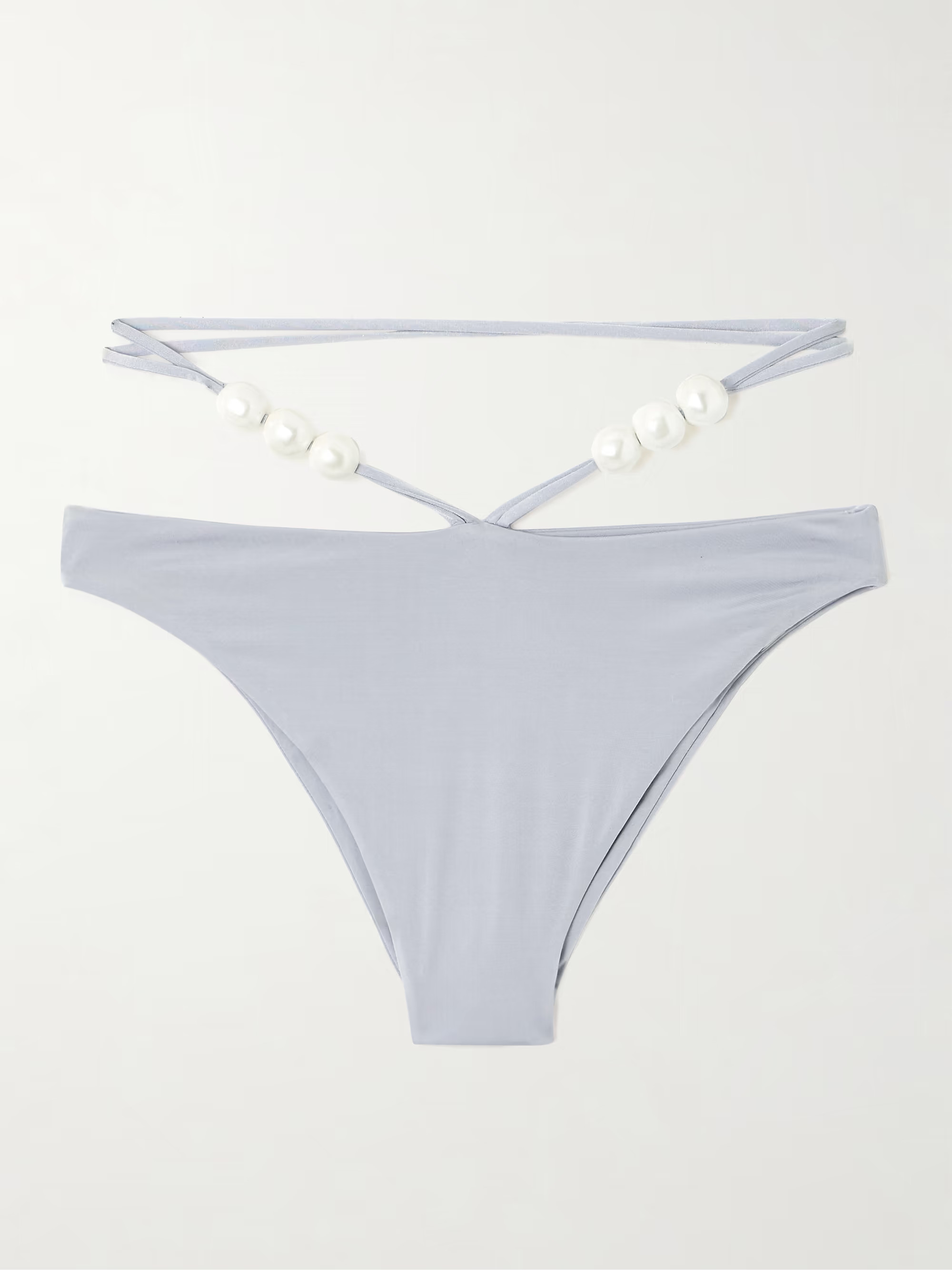 Faux pearl-embellished bikini briefs | NET-A-PORTER (US)