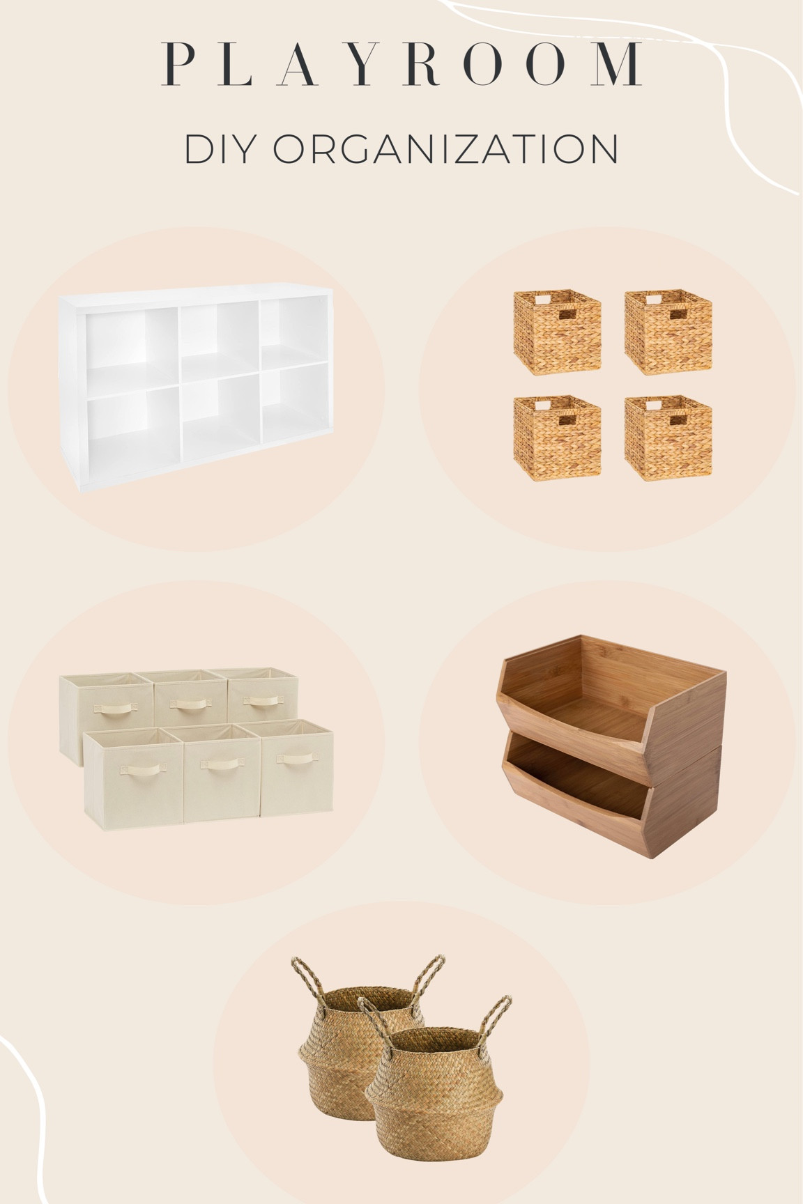 Playroom organizers 