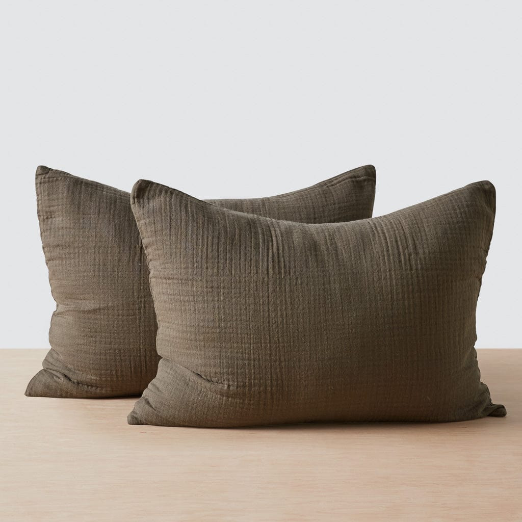 Stonewashed Linen Euro Shams | The Citizenry
