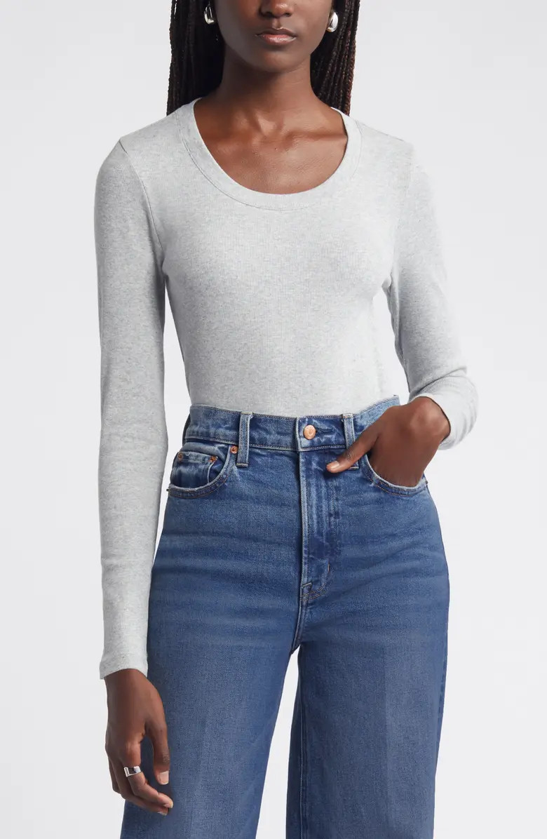Nordstrom Stretch Pima Cotton Long Sleeve T-Shirt | Nordstrom | Nordstrom