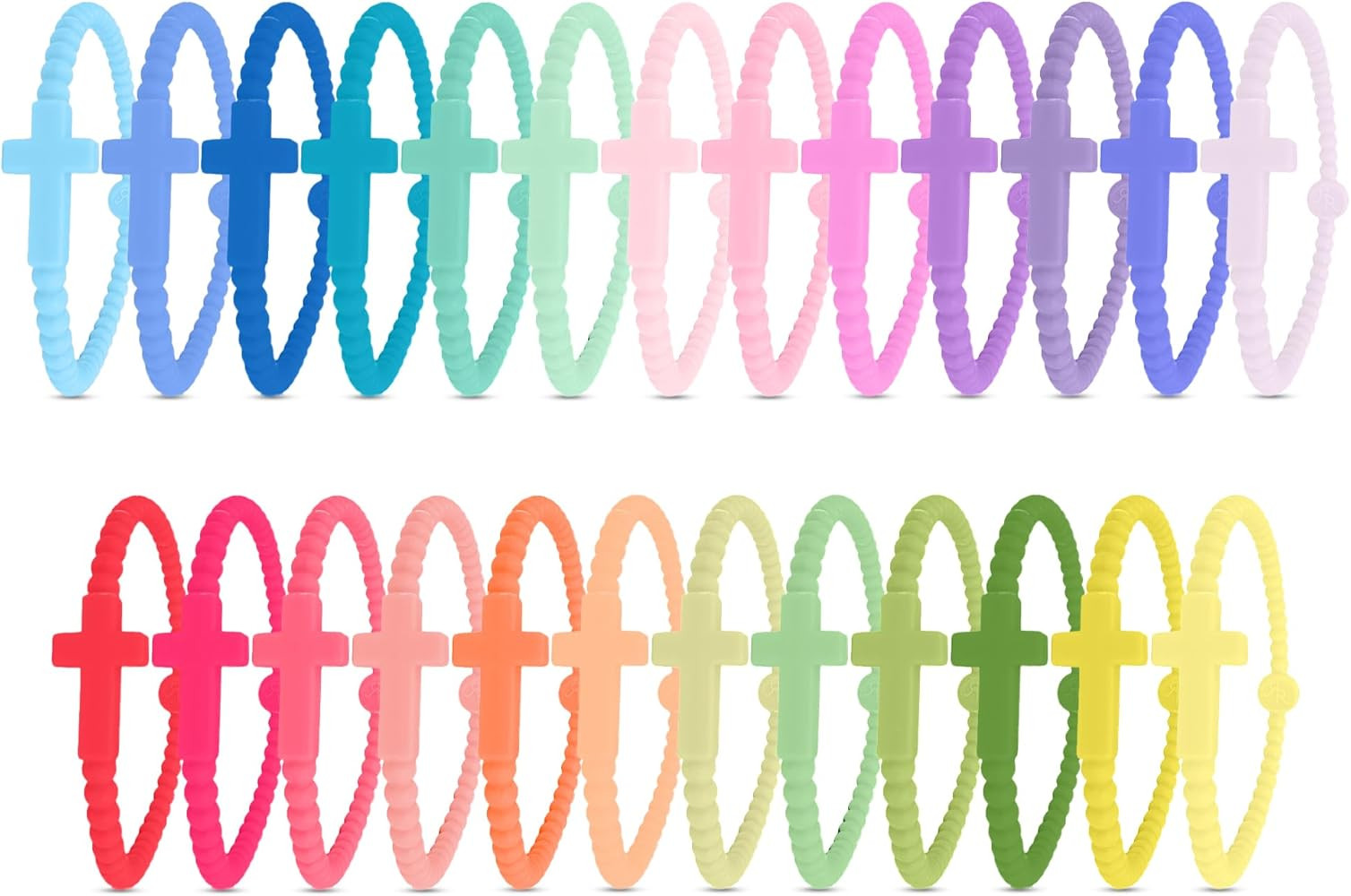 Ryan & Rose Jesus Bracelets - Cross Silicone Bracelet | Amazon (US)