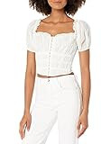 ASTR the label womens Astr Women's Empress Top Blouse, White, Small US | Amazon (US)