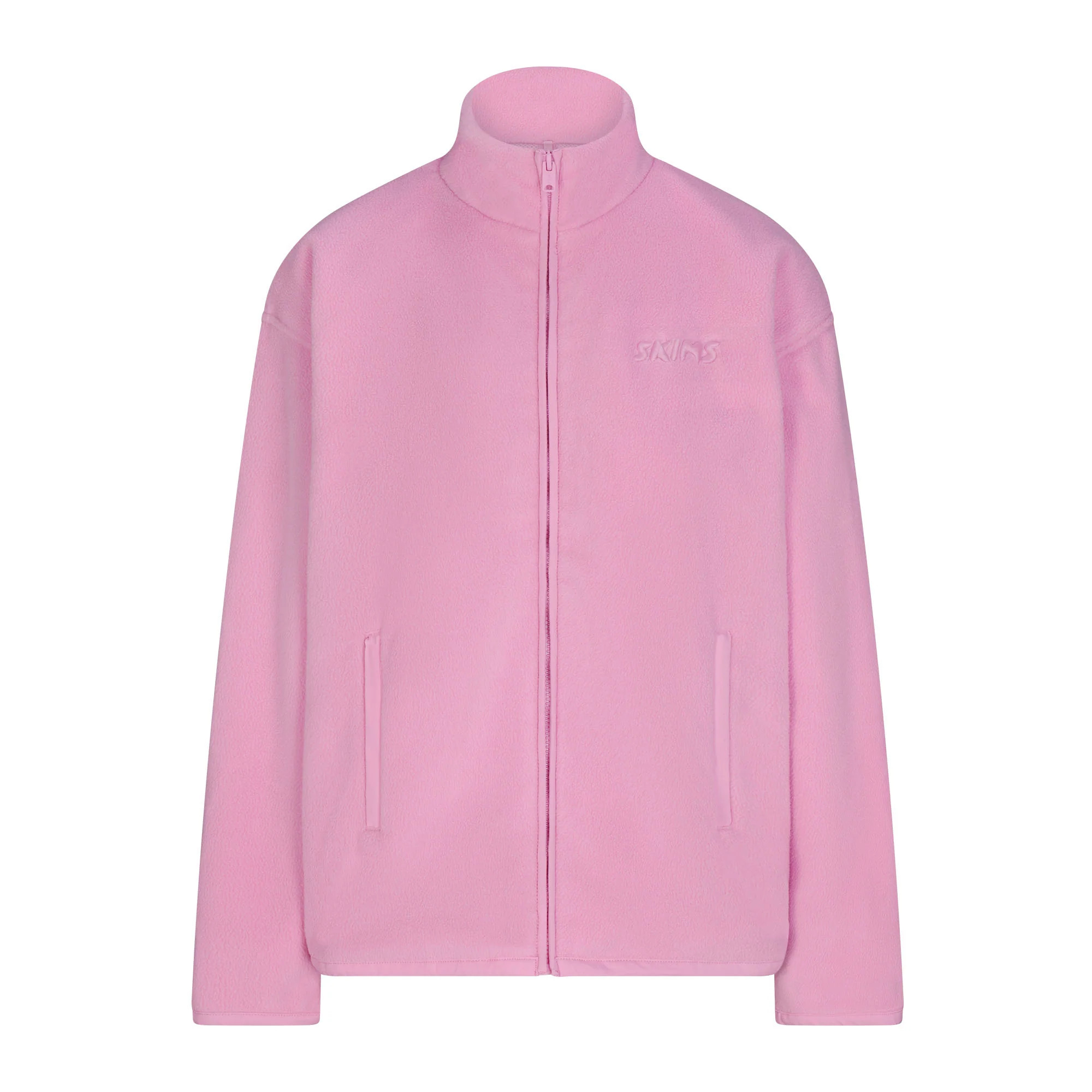 SKIMS Mock Neck Zip Up Jacket Bubble Gum | Pink | 3XL | Outdoor Fleece | SKIMS (US)