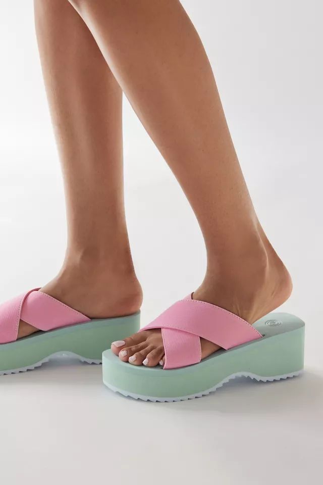 UO Elastic EVA Platform Sandal | Urban Outfitters (US and RoW)