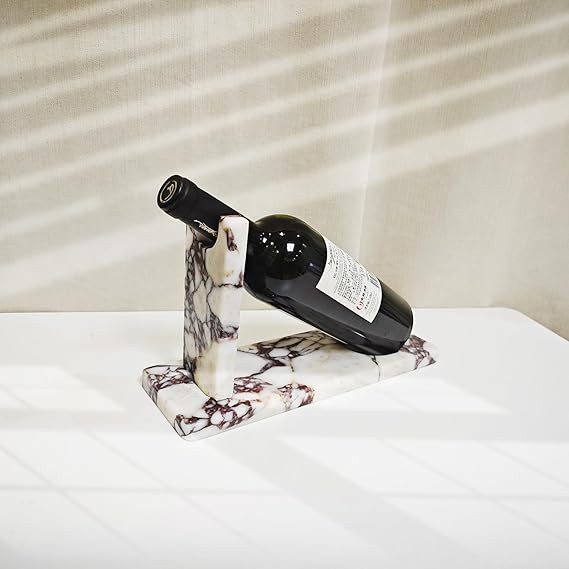 Creative Modern Marble Wine Holder Stand, Single Bottle Wine Rack Storage, Elegant Home Decor, St... | Amazon (US)