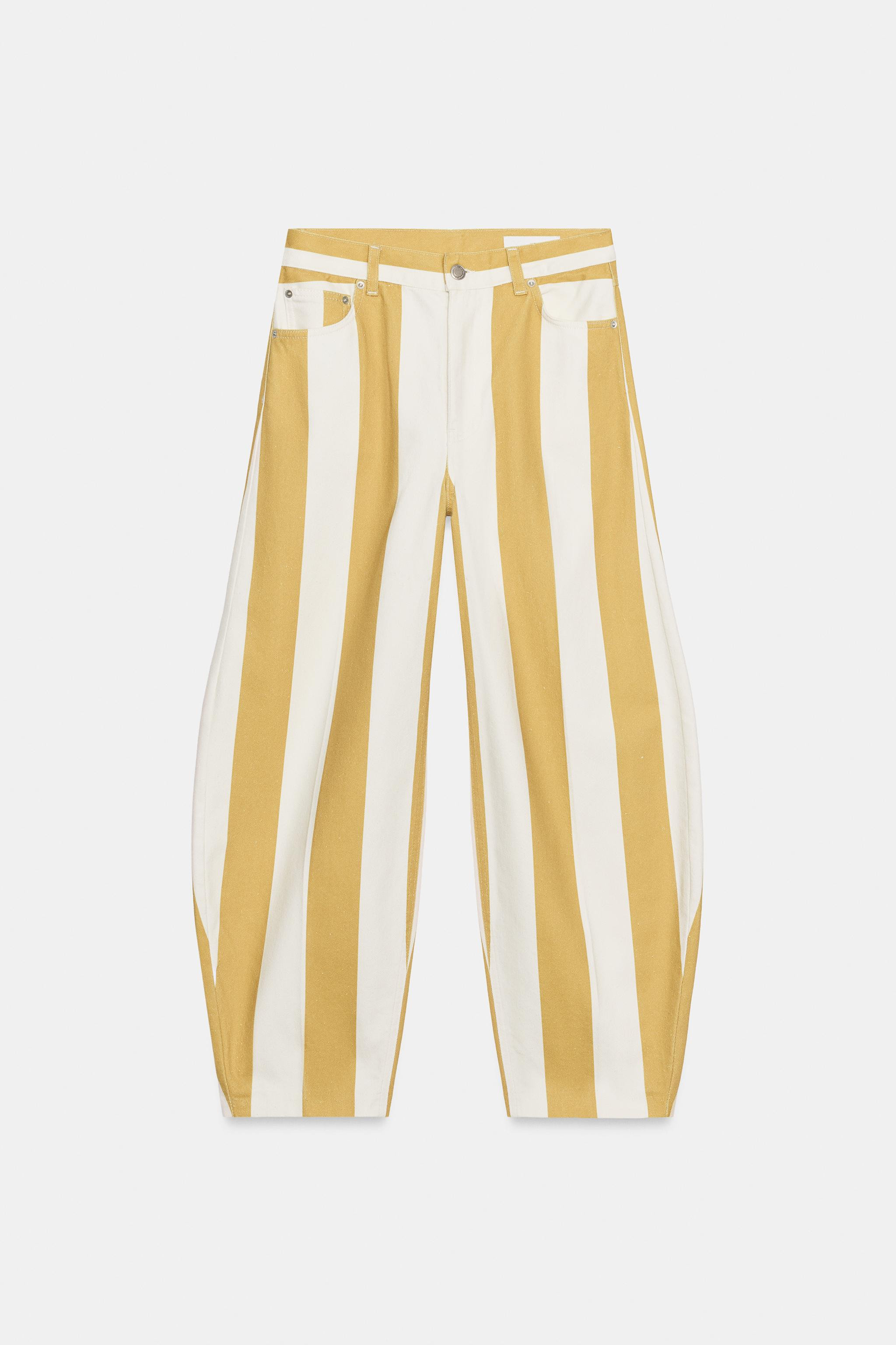 ZARA WOMAN COLLECTIONHigh-rise jeans with belt loops at the waist. Five-pocket design. Contrastin... | Zara US