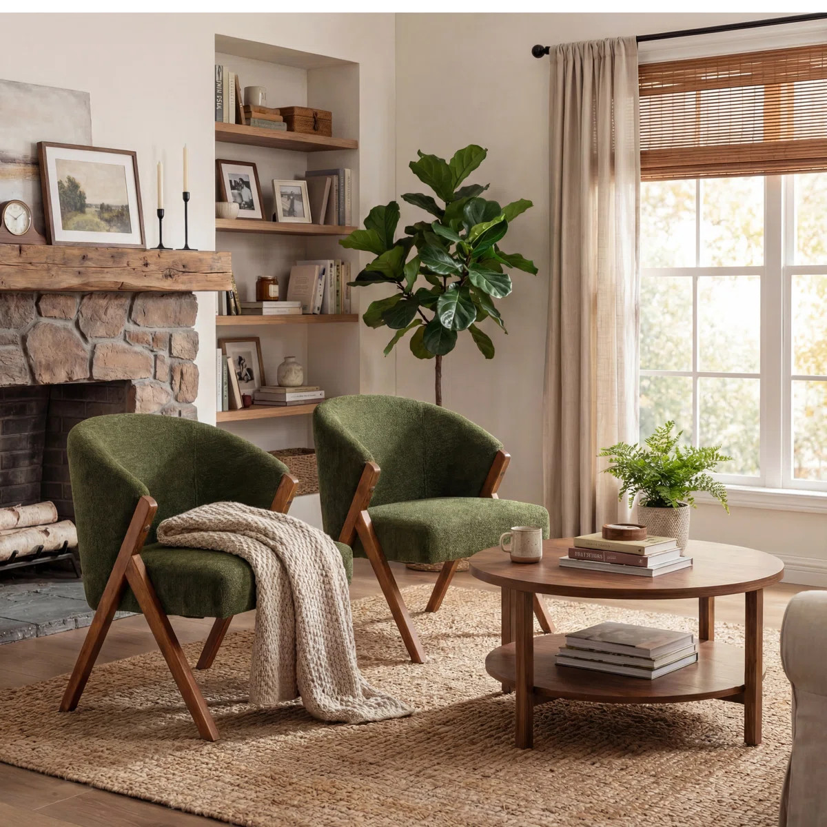 Modern Upholstered Lounge Chair with Solid Wood Frame | Wayfair North America