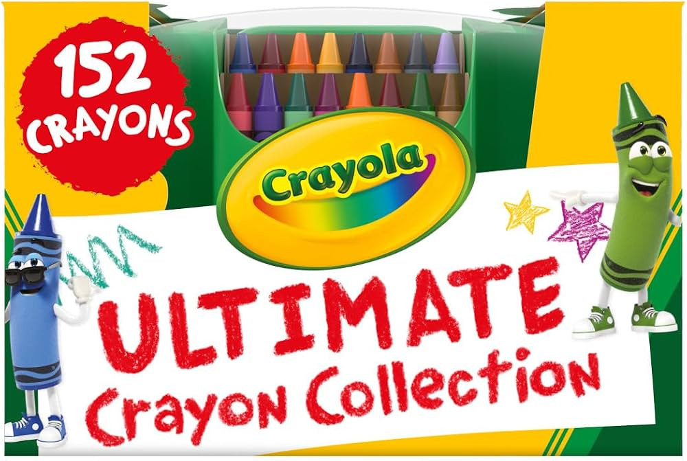 Crayola Ultimate Crayon Box Collection (152ct), Bulk Kids Crayon Caddy, Classic & Glitter Colors,... | Amazon (US)
