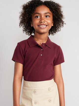 Uniform Pique Polo Shirt for Girls | Old Navy (US)