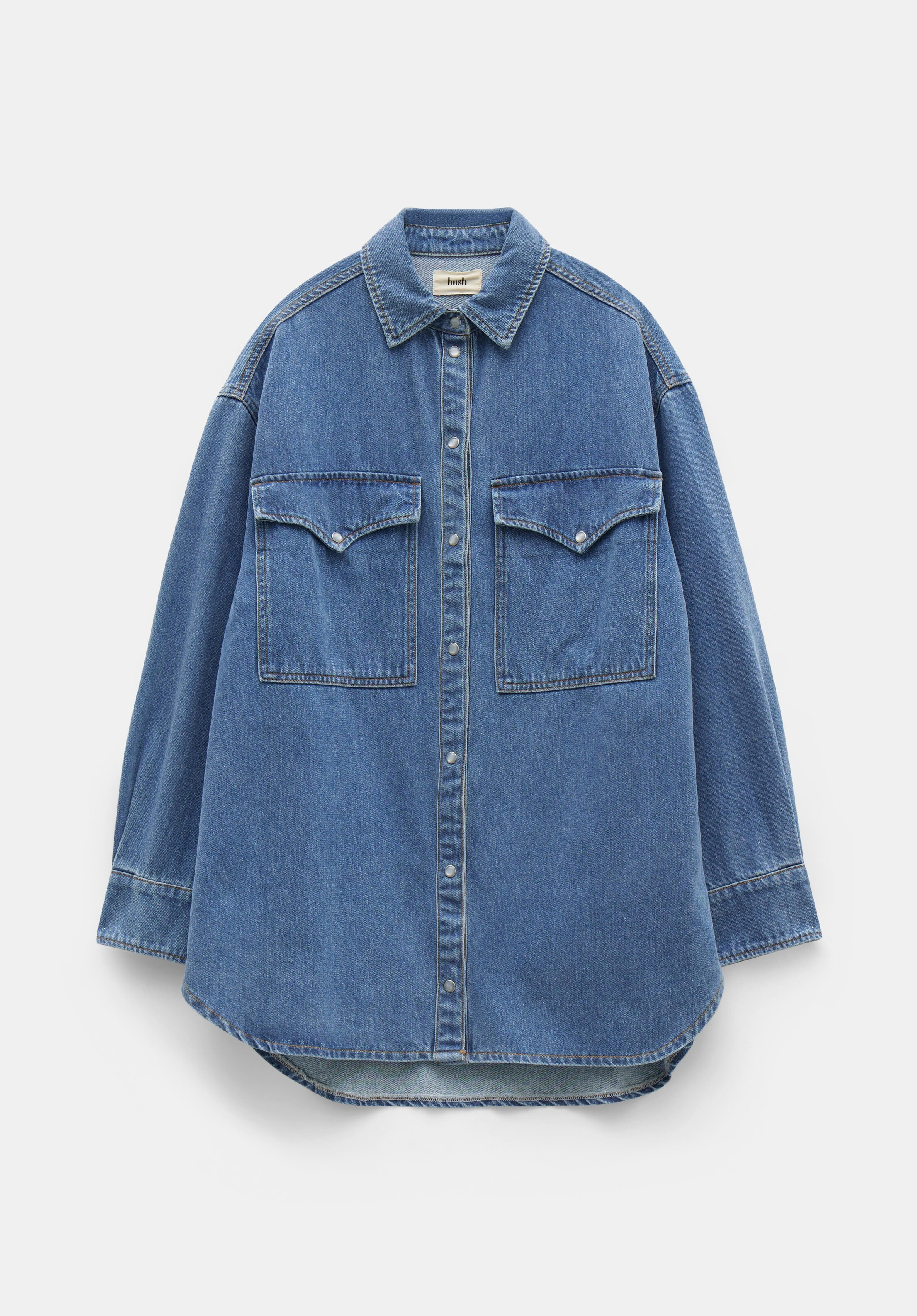 Davina Oversized Denim Shirt | Hush UK
