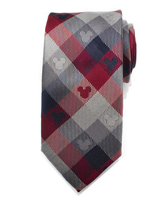 Mickey Mouse Plaid Men's Tie | Macy's