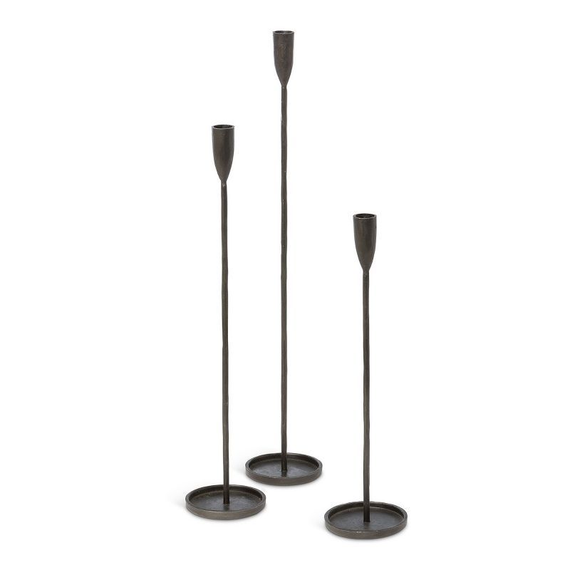 Park Hill Collection Primitive Iron Taper Holders | Target