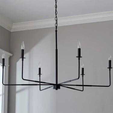 Elongated Spoke Chandelier | Shades of Light