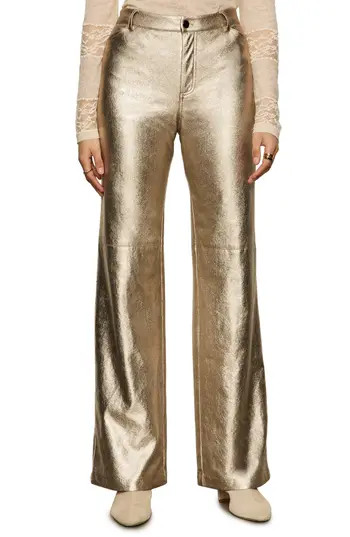 Sanctuary Candence Straight Leg Pants in Platinum Yellow at Nordstrom Rack, Size 25 | Nordstrom Rack