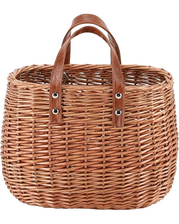 Summer Purse Straw Bag for Women Hand-woven Wicker Purses Rattan Tote Straw Handbag Wicker Beach ... | Amazon (US)