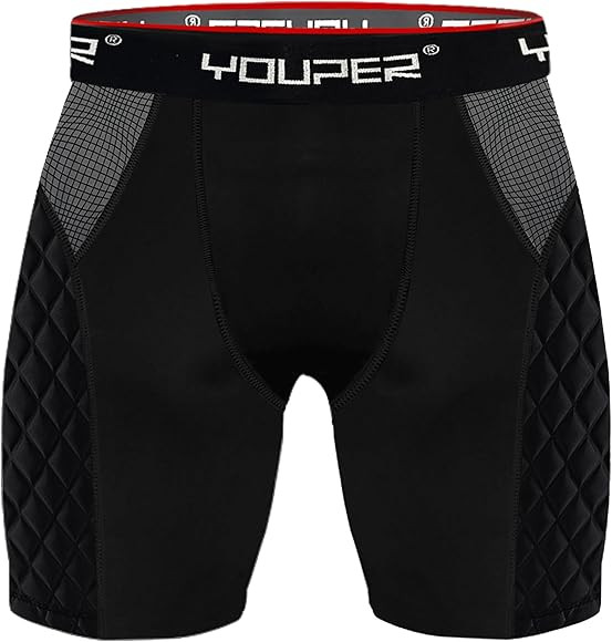 Youper Youth Elite Compression Padded Sliding Shorts w/Cup Pocket for Baseball, Football | Amazon (US)