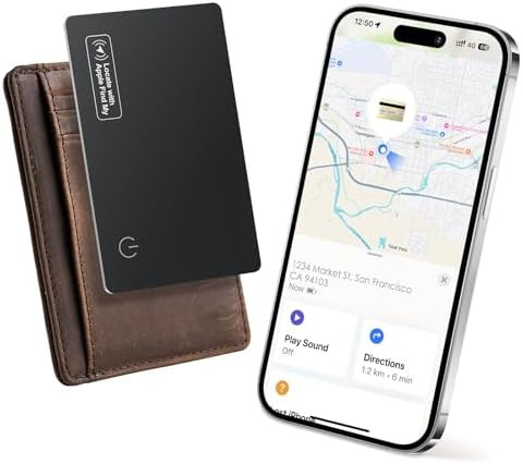 Wallet Tracker Card Air-Tag (iOS Only) - Work with Apple Find My, Bluetooth Tracker Smart Trackin... | Amazon (US)