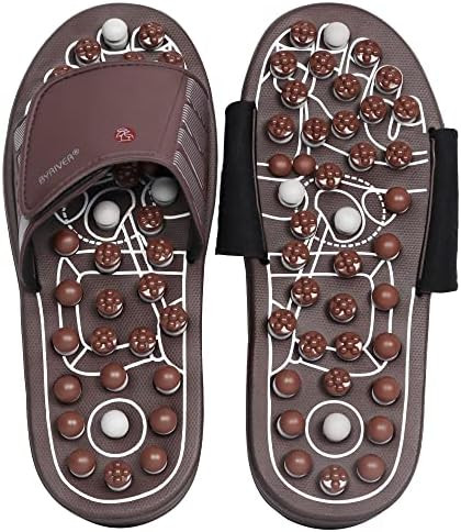 BYRIVER Acupressure Foot Massage Mat, Reflexology Tools , Spiky Ball Roller Therapy Sandals Shoes... | Amazon (US)