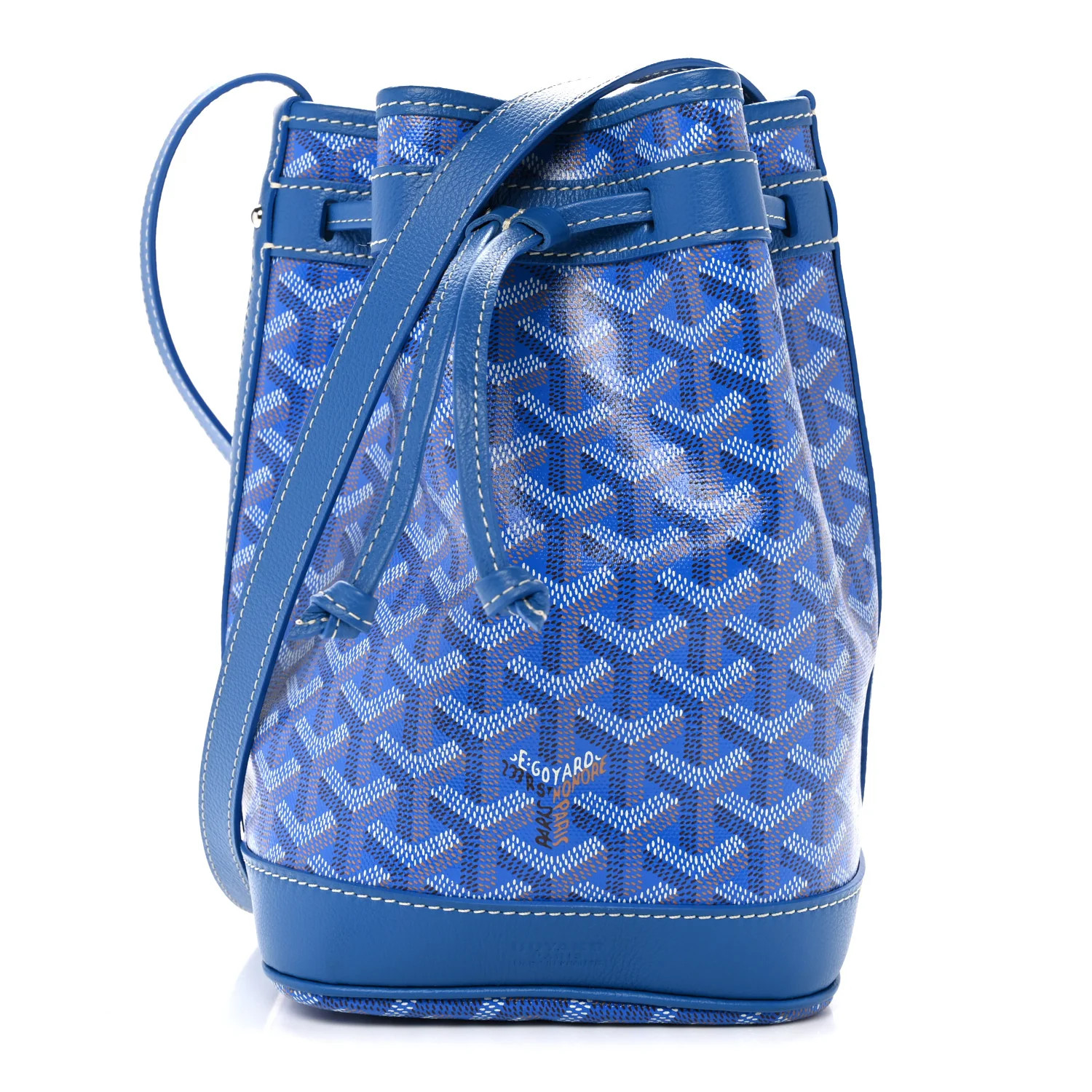 Goyard Goyardine Petit Flot Bucket Bag PM Sky Morning 1895949 | FASHIONPHILE (US)
