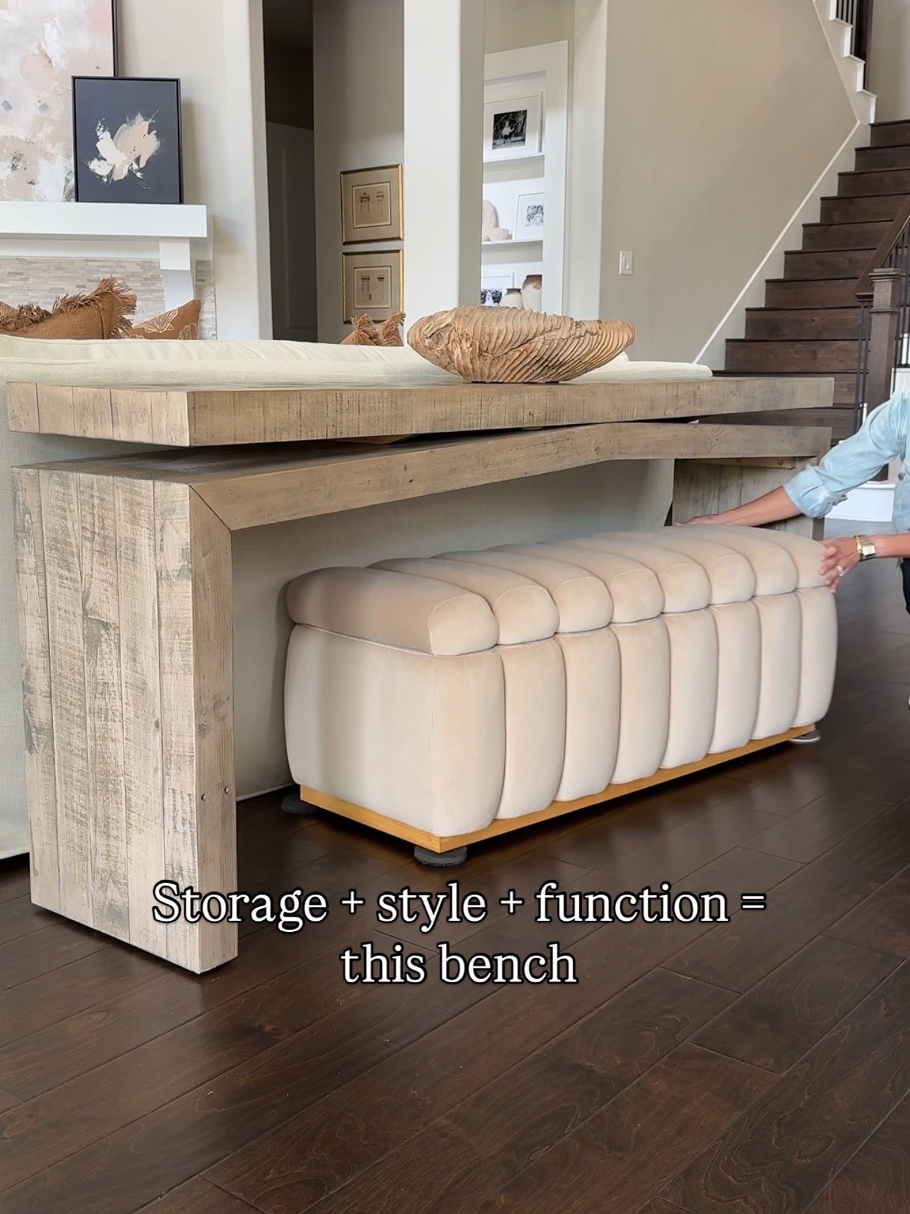 Storage + style + savings 😍 This bench is giving all the wow vibes and it’s on sale! Perfect for extra seating, hiding toys, or adding that finishing touch to any room. Tap to shop before it’s gone!  #HomeFavorites #StorageSolutions #BeigeWhiteGrayStyle

#LTKHome #LTKSaleAlert