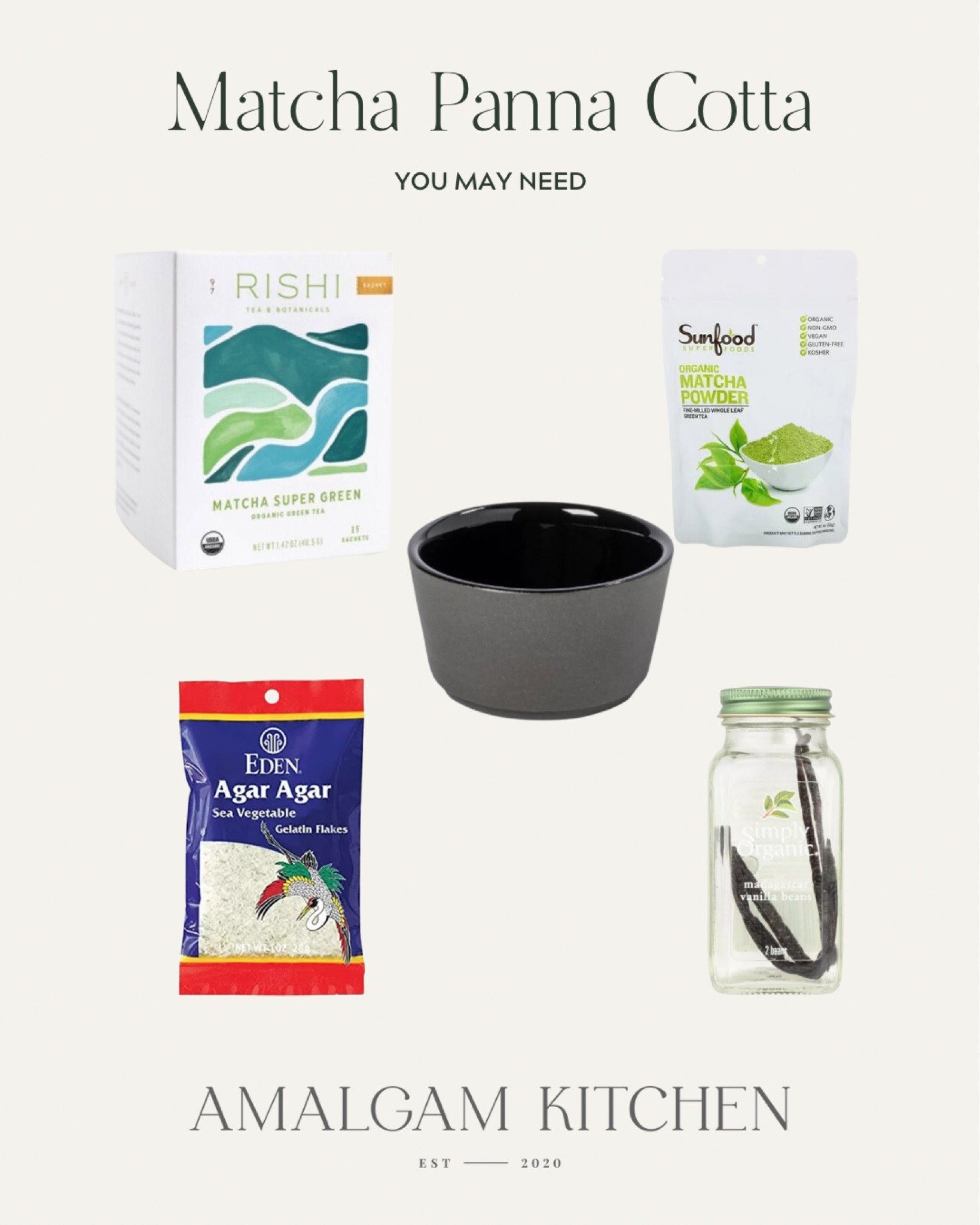 Everything you need to make my 
Matcha Panna Cota.

#LTKhome #LTKSeasonal #LTKfindsunder100