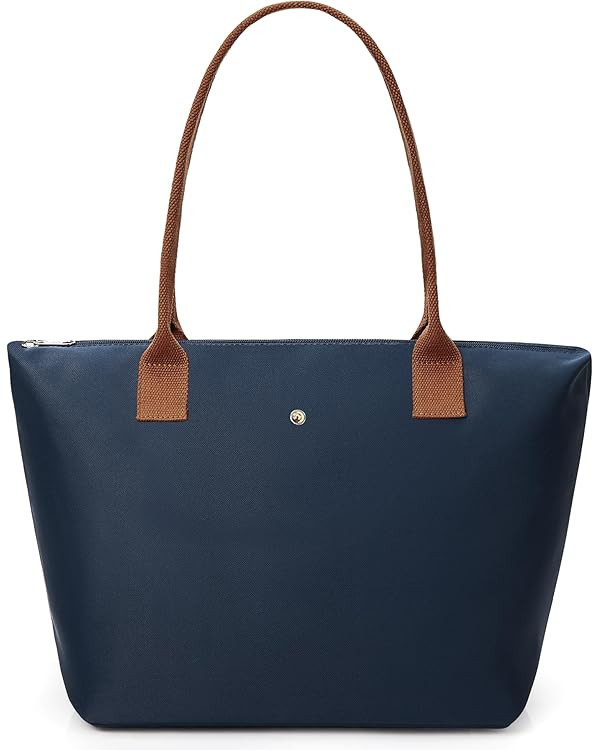 KALIDI Tote Bag for Women Nylon Top-Handle Purse,Shoulder Hobo handBag with Zipper Leisure Foldab... | Amazon (US)