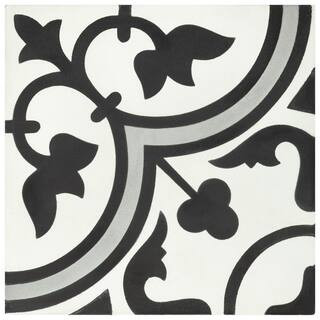 Merola Tile Cemento Arte Slate 7-7/8 in. x 7-7/8 in. Cement Floor and Wall Tile (5.4 sq. ft./Case),  | The Home Depot
