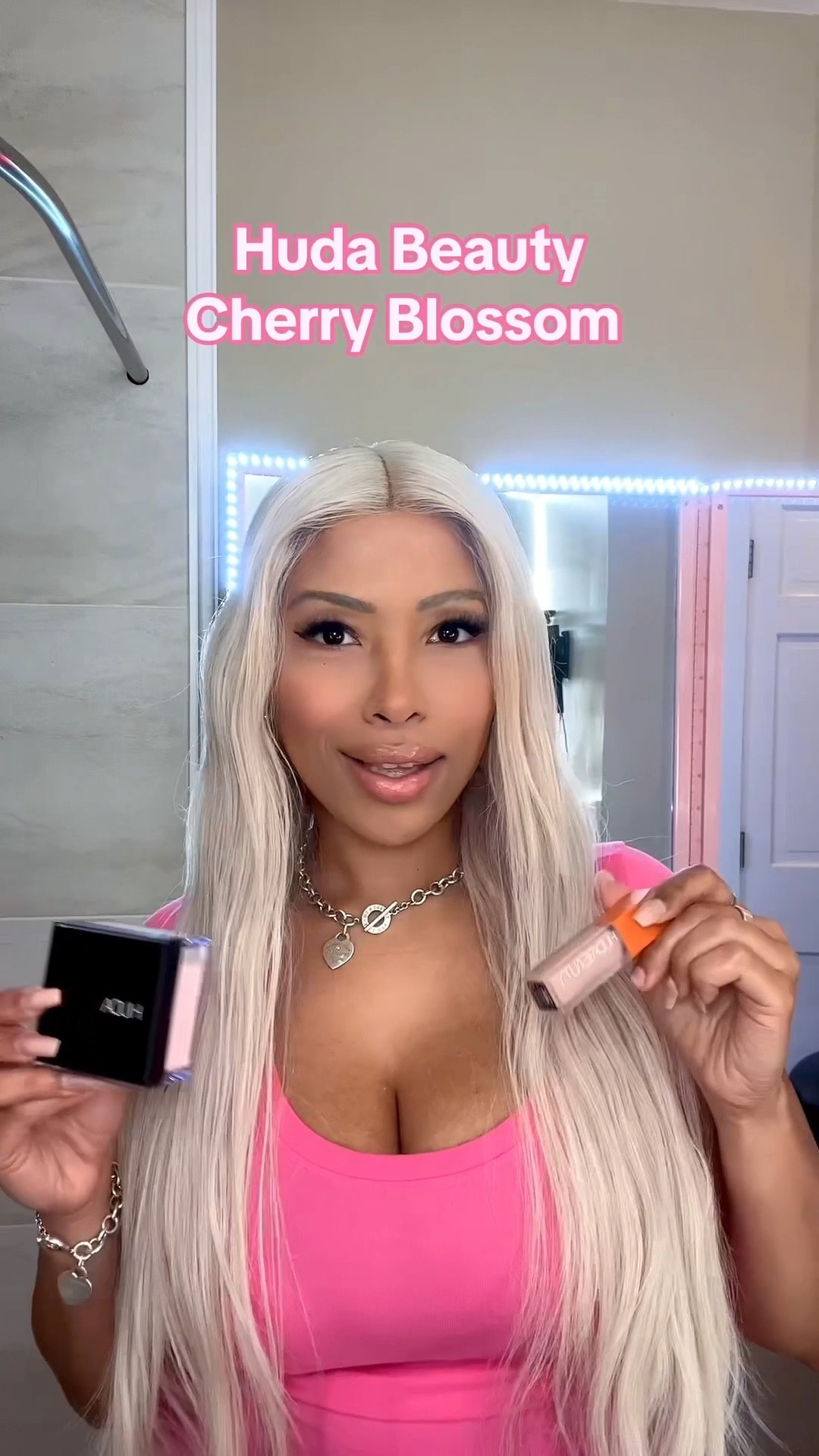 Huda Beauty Cherry Blossom and Cherry
Blossom Corrector I love the pink #hudabeauty #easybakecherryblossom #cherryblossomcorrector #hudabeautycherryblossom

#LTKBeauty