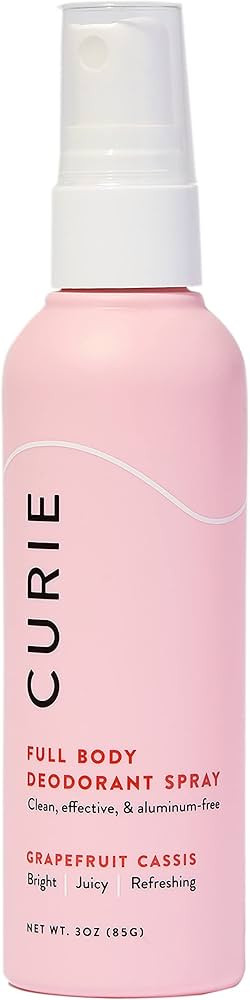 Curie Full Body Spray Deodorant for Men and Women, Aluminum Free Deodorant with No Baking Soda, 3... | Amazon (US)