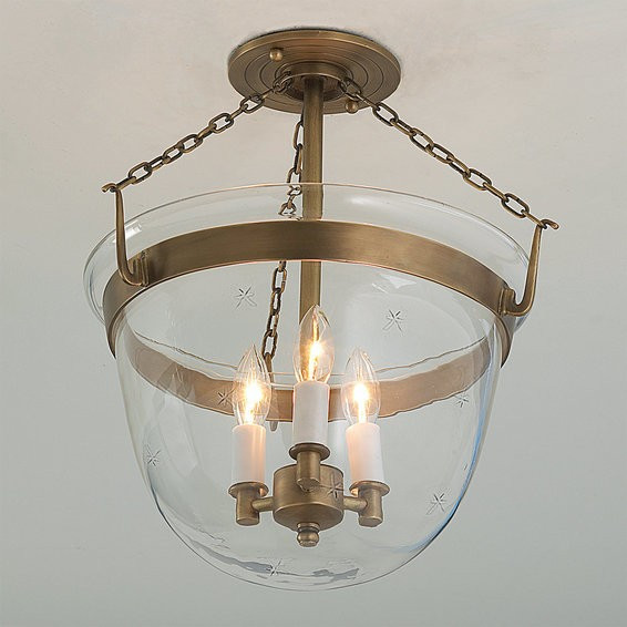 Star Smokebell Semi-Flush Ceiling Lantern | Shades of Light