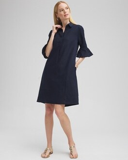 Linen Fluted Sleeve Dress | Chico's