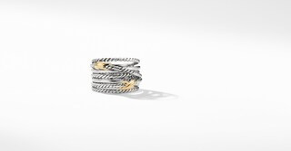 Double X Crossover Ring with 18K Gold | David Yurman