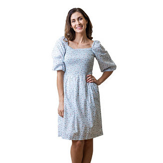 Women's Hope and Henry Smocked Bubble Sleeve Dress | Macy's
