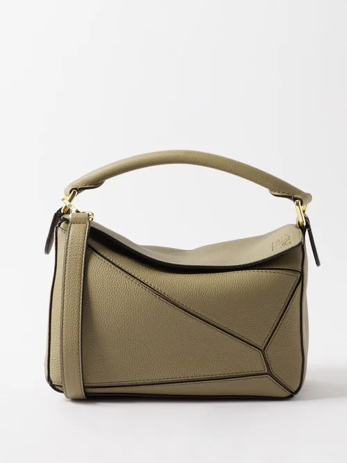 Loewe - Puzzle Small Leather Cross-body Bag - Womens - Beige | Matches (UK)